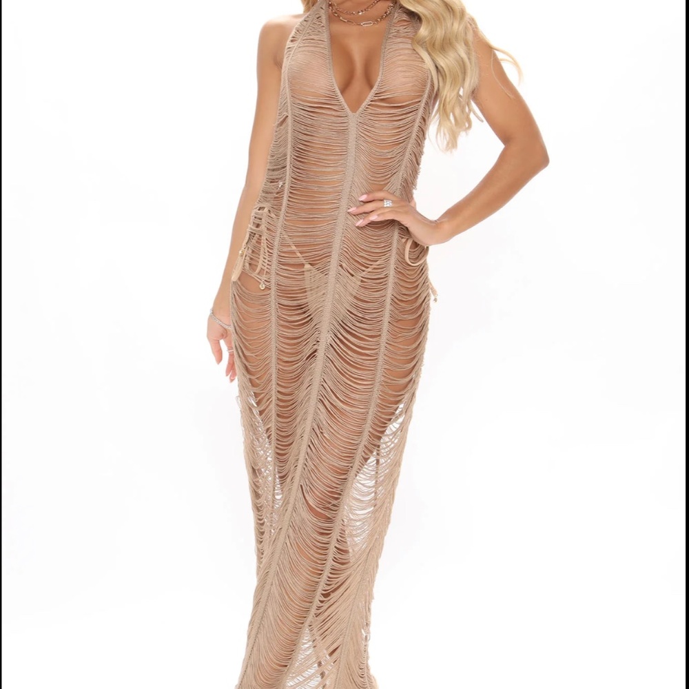 Brand new never worn Fashion nova beach coverup dress size small